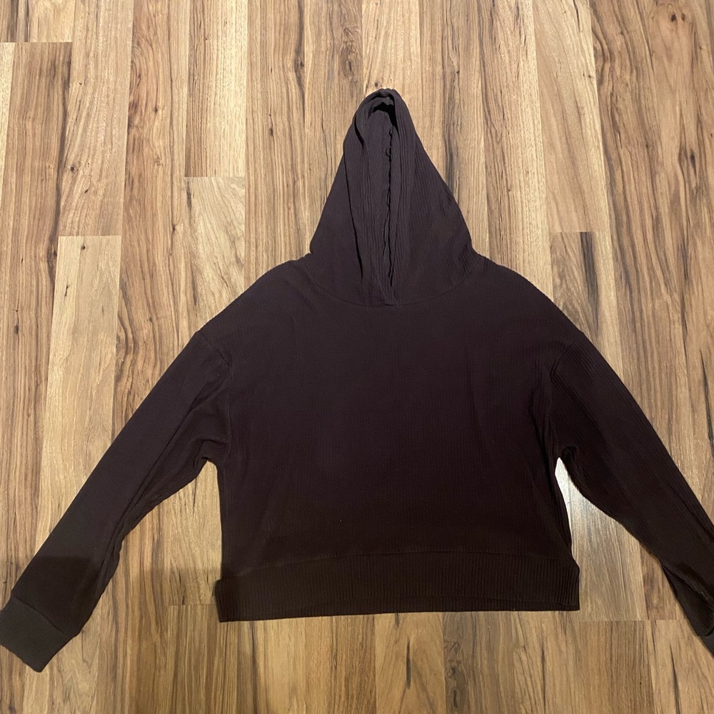 Brown Cowl Neck Sweater with Relaxed Fit and Long Sleeves and Matching Pants